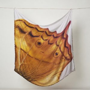 Stola ala di farfalla con sfumature arancioni