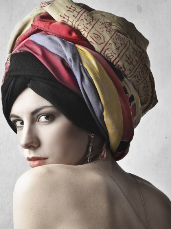 foulard quadrati da mettere in testa